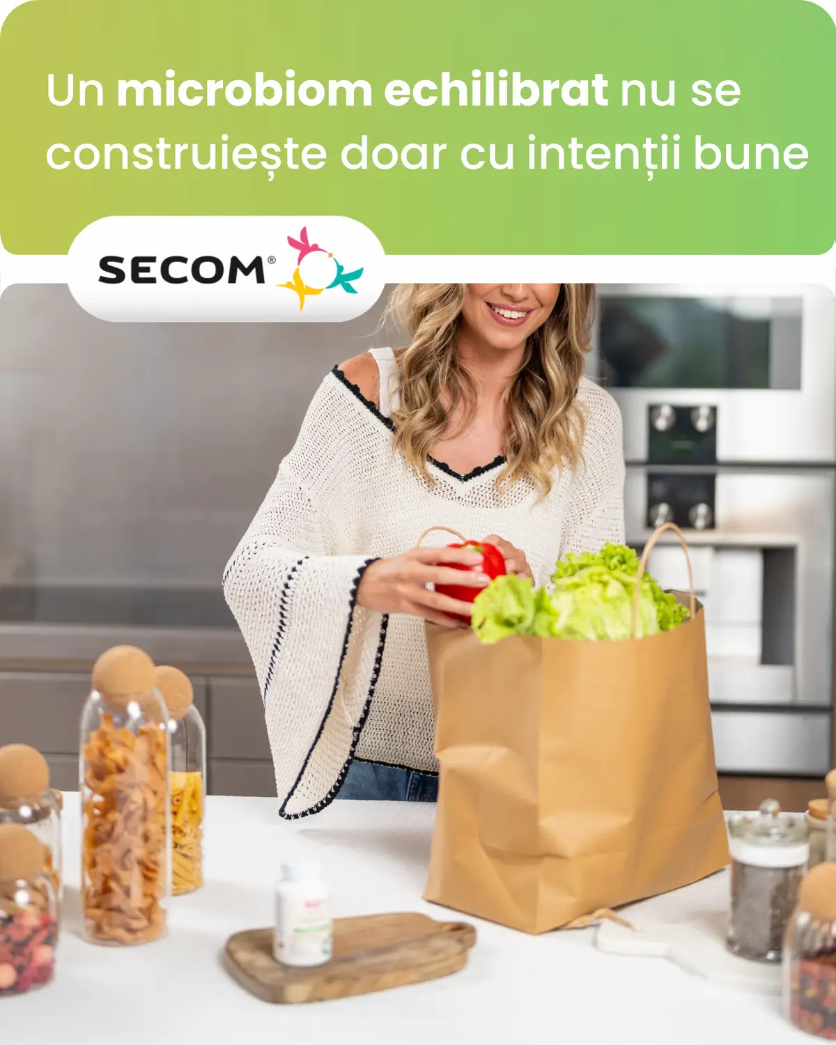 Echilibrul intestinal nu înseamnă doar să aduci bacterii bune. Înseamnă să le și hrănești, ca să rămână active și eficiente. Jarro-Dophilus®+FOS combină 6 tulpini atent selecționate cu FOS – fibre prebiotice – pentru o formulă complexă ce susține: ✔️ Repopularea și stabilizarea florei intestinale ✔️ Digestia și confortul abdominal ✔️ Imunitatea și starea generală de bine 📌 Pentru echilibru care chiar se simte. #secom #JarroDophilus #floraintestinala #digestieechilibrata 