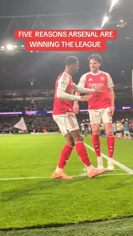 HERE ARE THE TOP FIVE REASONS ARSENAL ARE WINNING THE LEAGUE THIS SEASON #arsenal #PremierLeague #london #arsenalfc #footballtiktok 