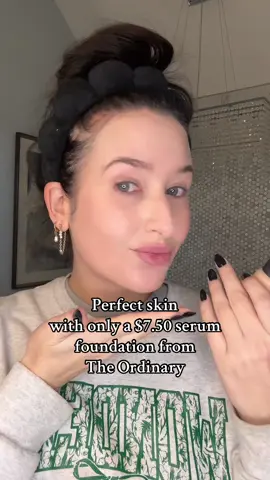 Glass skin in a bottle! @The Ordinary has me in a chokehold with this serum foundation. #foundation #serumfoundation #theordinary #theordinaryskincare #makeup 
