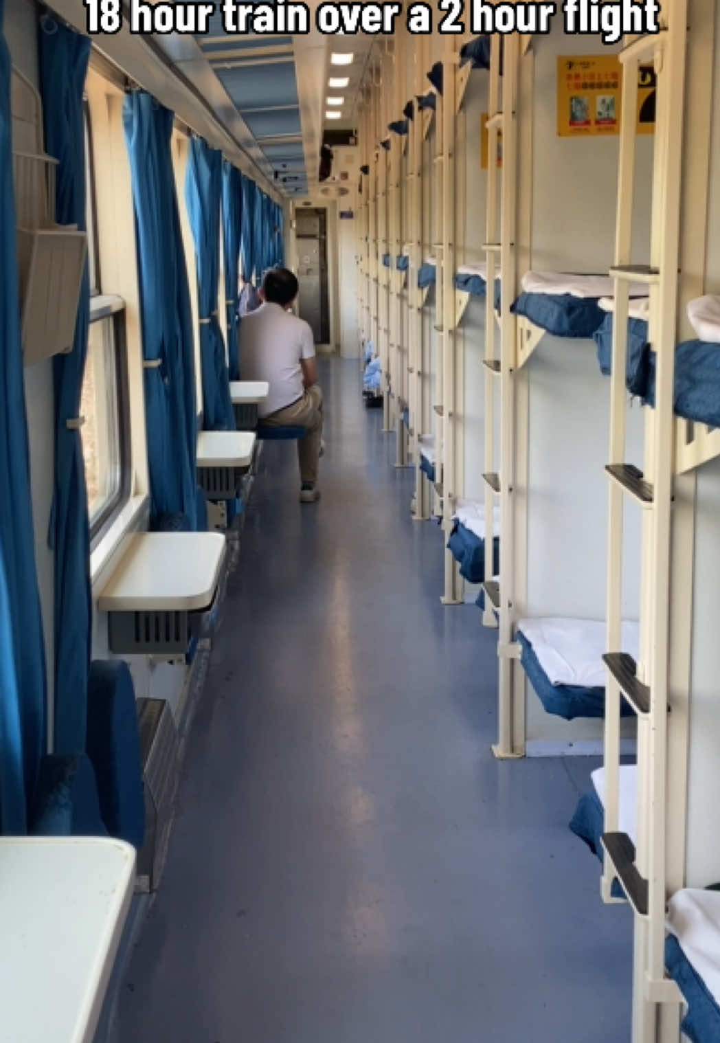 The train was pretty comfortable tho #china #overnighttrain #chinatiktok #fyp #chinatrain 