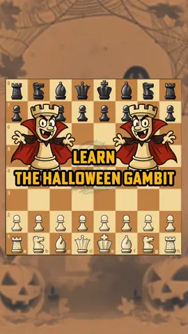Halloween gambit 🎃👻💀 #chess #chessgame #chesstok #chessopening #chesstips 
