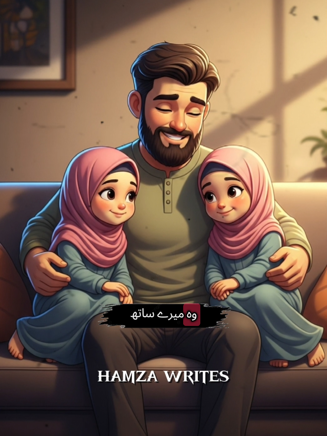 “Do Betiyan… Allah ki Do Rahmatain 💖#DoBetiyan #AllahKiRahmat #NabiKiSunnat #IslamicReminder #BeardedFather 