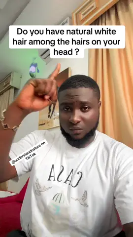 The life of you who has natural white hairs on therr head explained.#hair #nature #destiny 