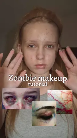 FAKE BLOOD!! FAKE ALL!! #halloween #zombie #makeuptutorial  #makeuplook #zombiemakeup 