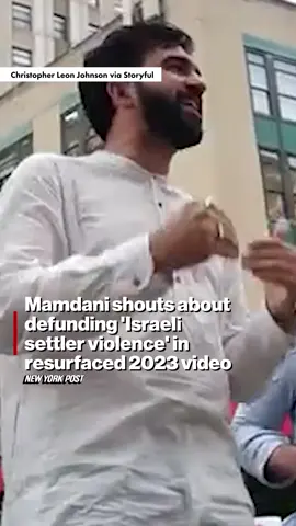 Mayoral front-runner Zohran Mamdani fervently shouted about defunding “Israeli settler violence” at a Big Apple rally — just months before Hamas carried out its deadly Oct. 7, 2023 terror attack, newly surfaced video shows. Link in bio for more.