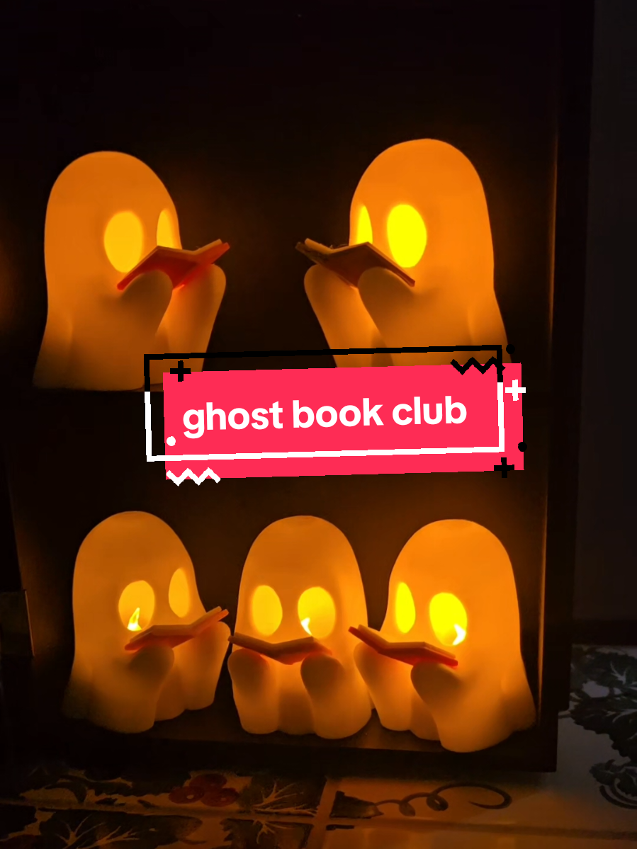 Caught some adorable little ghosties catching up on their book club book this morning. Snag yours this weekend at the Fred Flea, downtown Fredericksburg in Riverfront Park! Can't make it? Check out that link in the bio to get one straight to your door!  #oddsandendsdesigns #3dprinting #ghost #readmorebooks #readbannedbooks📚 