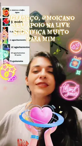 Moicano, te agradeço muito pela ajuda incrível para minha LIVE! Continuarei criando conteúdo cada vez melhor nas LIVEs!@Moicano #tiktoklive #livehighlights #livegift #handhearts #mãocomcoração 
