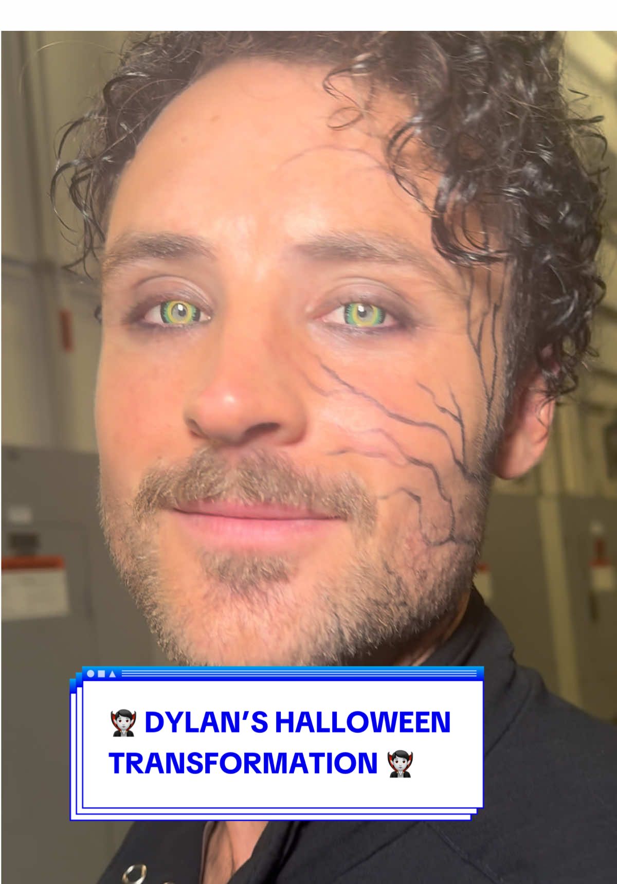 We are now a fan of dark romantasy 🧛🏻‍♂️🥀 Here's how @Dylan Efron transformed into a vampire for #HalloweenNight! #DWTS  