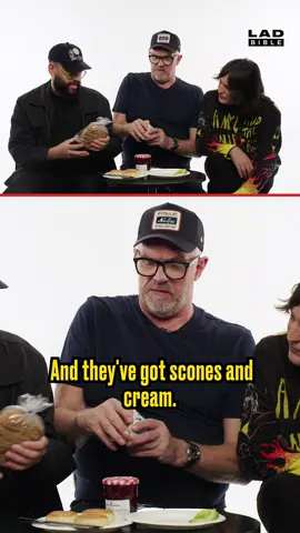 Noel Fielding, Greg Davies, and Jamali Maddix rate bulla cake and scones 🍽️ #snack #comedy #foodreview