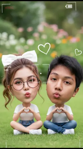 #gemini #รูปคู่ #สร้างภาพจากai #แจกprompt #แจกpromptฟรี @ส้มส้มค่ะ🍊 : ลูกชาย (โฟกัส)กับ ❤️ แม่    Prompt สร้างภาพใช้รูปคู่ที่แนบมาคงหน้าเดิม 100% ( ห้ามแก้ไข นั่งอยู่บนพื้นหญ้า เด็กผู้หญิงใส่เสื้อยืดสีขาว  ใส่แว่นทรงกลม มีโบว์สีขาว กางเกงยีนส์ขาสั้น รองเท้าผ้าใบ ผมยาวปลายลอนผูกโบว์สีขาวทำเป็นหัวโตตัวจิ๋ว  ส่วนเด็กผู้ชาย ใส่เสื้อสีขาว กางเกงสียีน รองเท้าผ้าใบ หัวโต ตัวจิ๋ว ปากจู๋ทั้งคู่ ทำมือเป็นรูปหัวใจ นั่งข้างกัน ไม่ใช่รูตัวการ์ตูน มีสติ๊กเกอร์หัวใจบนหัว สีขาวเป็นเส้นเขียน