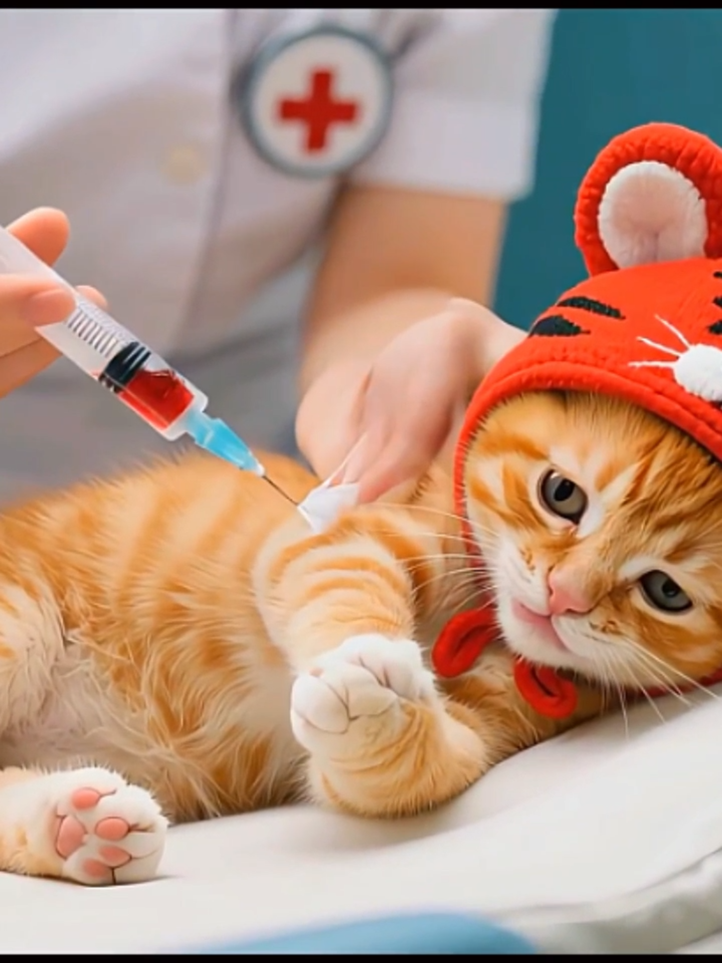Tiger-Hat Kitten Braves Hospital to Donate Blood_ Saving a Sick White Kitten｜ #cat #cute #animals #catsoftiktok2022, #aicat, #emotionalcat #heartwarming, #cutecat, #foryou, #fyp, #touchingvideo, #catlover #aivideo, #viralcat, #sadcat, #catlife, #cryingcat, #catbonding, #catstory, #lovelycat, #aiemotions, #petsoftiktok, #meowdance, #catmoments, #digitalcat, #soulfulcat #foryoupage❤️❤️ #emotional #trendingsound #viralditiktok