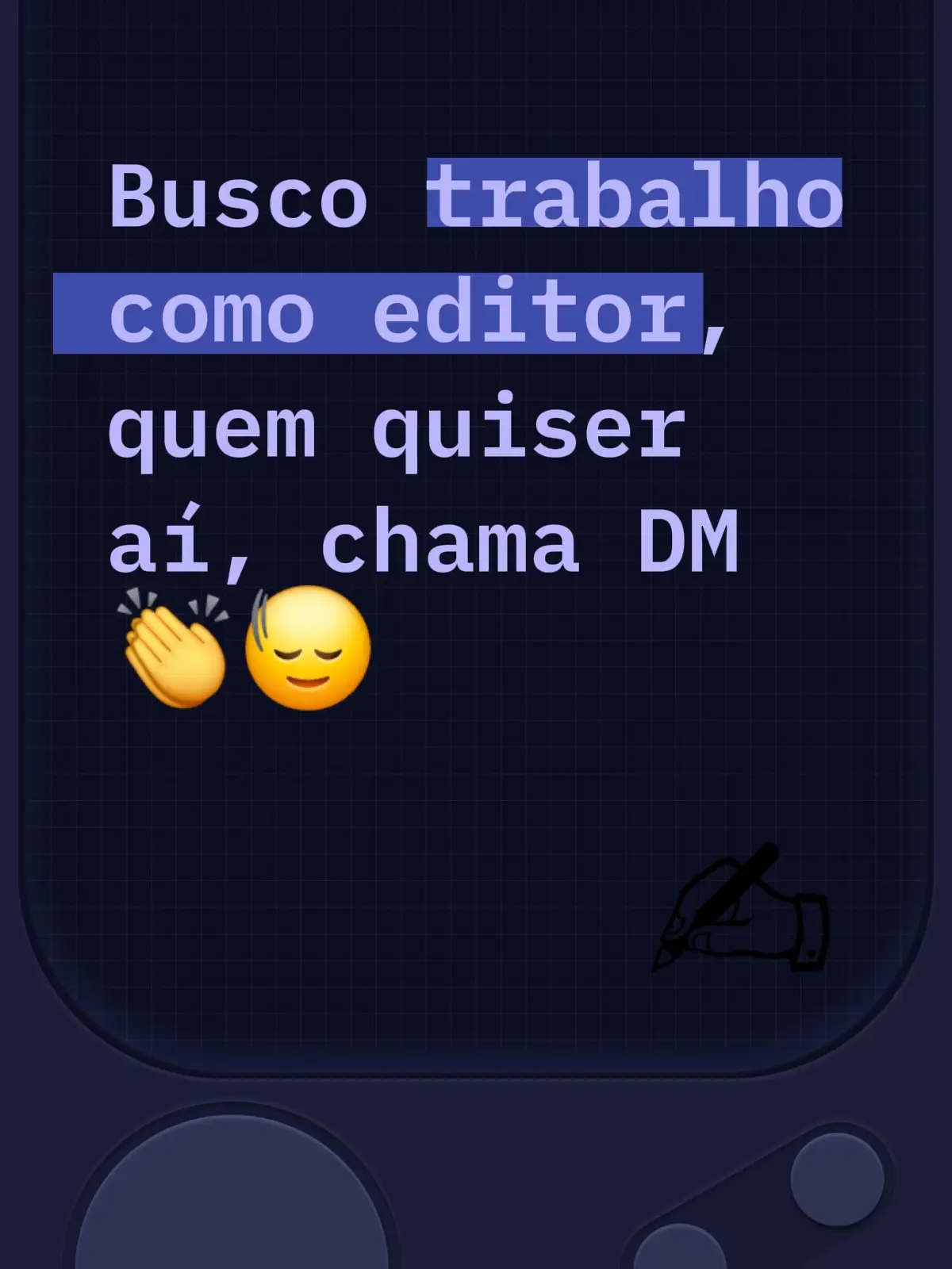 Eu tenho experiência com edição de vídeos e fotos já a um tempo, faço um preço bem acessível e negociável, até mesmo aceito uma parceria ou uma colab pra ajudar a divulgar o meu trabalho. 👏 Eu posso editar vídeos curtos, longos, mais trabalhados, mais simples, cortes, memes, fotos, faço praticamente de tudo à um valor negociável. 🙂‍↔️ Não tenho calores fixos (pelo menos por enquanto), então levo em consideração o trabalho e o tempo que posso demorar pra editar um vídeo ou imagem do seu estilo! Eu tento fazer de tudo o mais acessível e satisfatório possível para ambos os lados (o meu e o do cliente). 😝 Posso até mesmo fazer um estilo de vídeo ou edit usando como base uma inspiração ou uma referência que você possa me mandar de outros criadores de conteúdo e então vou tentar me aproximar o máximo possível do estilo pedido! 😃👍 Se tiver interesse em contratar um editor para qualquer serviço pode me chamar aqui na DM do TikTok, na rede vizinha (@edu.ronin) ou no meu Discord (oronin01)! 📸 #editor #trabalho #independente 