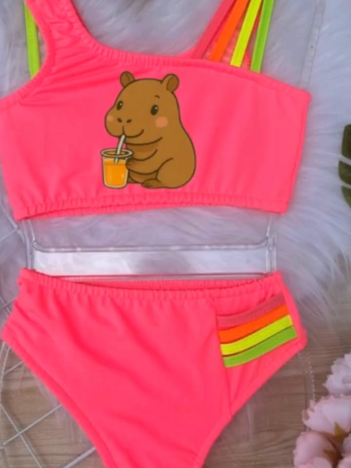 Biquini infantil Juvenil menina CAPIVARA Forrado 02 ao 16 Praia Piscina Natação Bikini infantil maio Aproveite que o verão esta chegando e garanta logo o biquini ideial pra sua pequena!! ⛱️ https://tr.ee/GIptlnFj1 #verão  #capivara  #raiosuv  #proteção
