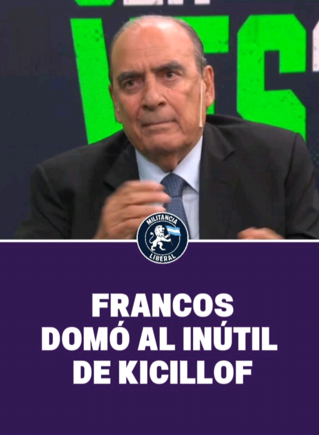 🟣 El Jefe de Gabinete, Guillermo Francos, domó al inútil y fracasado de @Axel Kicillof 