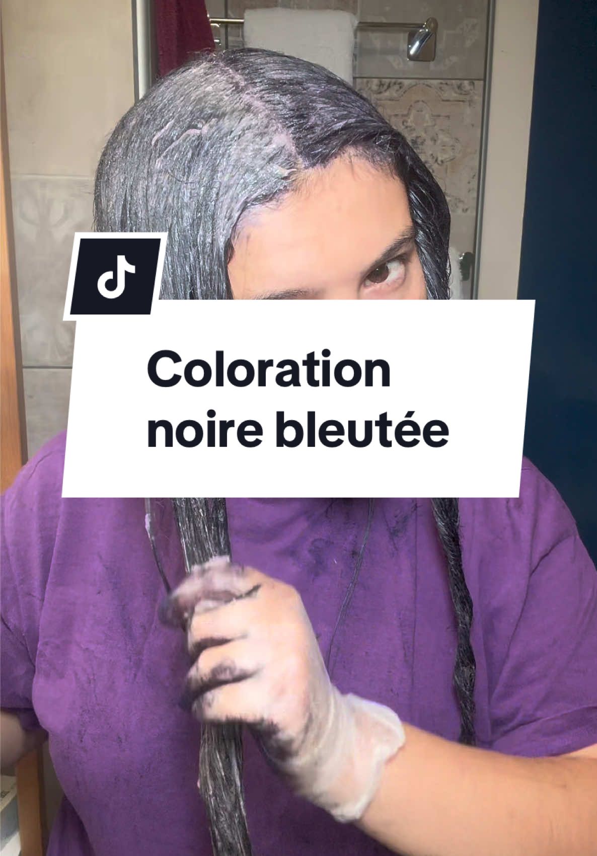 Heureusement, l’eau est revenue pas longtemps après 🛁 #coloration#teinture#couleur#coiffure#colorationnoir 