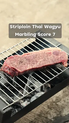 สันนอกไทยวากิว || Striploin Thai Wagyu bms7  #สเต็ก #ย่างเนื้อ #สายเนื้อ #คนรักเนื้อ #สันนอก 