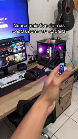 Simplesmente sensacional essa cadeira #escritorio #tiktokshop #cadeira #cadeiragamer #promocao 