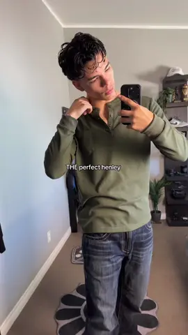 This longsleeve waffle henley shirt 🤝 #waffleshirt #longsleeveshirt #henley #waffleknit #mensfashion 