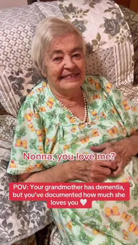 My mother once taught me a little Italian hymn when I was a girl. And towards the end, I would whisper it back to Nonna Romana: “Do you love me? A lot or a little? A lot? And where do you keep the love? In your heart? And what sound does the heart make?” “Tik Tok.” Dementia slowly turned Nonna into a little girl again  our little girl. My mother, Angela, who cared for her until her very last days on earth, made an astute observation: “I think she’s finally living the childhood she never had.” As the oldest of seven, Nonna left school in the third grade to care for her siblings. There wasn’t much time to play. Not much money for the simple joys of childhood. And yet, in her old age, she delighted in the little things: Espresso crowned with mile-high whipped cream. Frilly clothes my mother would buy to make her smile. The laughter of children passing on the street as we wheeled her through Brooklyn. It was devastating for us to witness at times  but there was beauty in it, too. Her later years were, in their own way, a gift. A second childhood. A life that came full circle. We miss her every single day.  Every version of her 🤍🙏🏻