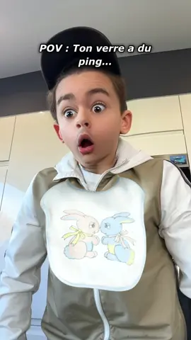 Qui a la ref de la vidéo avec teobabac ?? 🤣 #fyp #pourtoi #humour #enfant #verre 