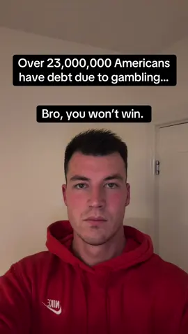 Over 23 million Americans have debt due to gambling. #addiction #gambling #addictionrecovery #sober #SelfImprovement 