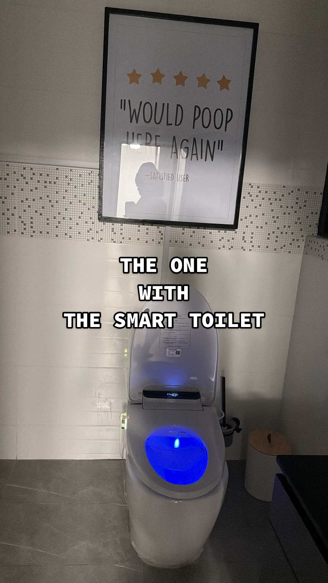 Home era 🏡 Meet the future of bathrooms smart toilet edition 🚽🔥 Heated seats, built-in bidet, and pure comfort.  @deluxe bidets said we will make sure u feel luxurious even when u 💩  #akokoval #organizedhome 😂#smarthome #homera 