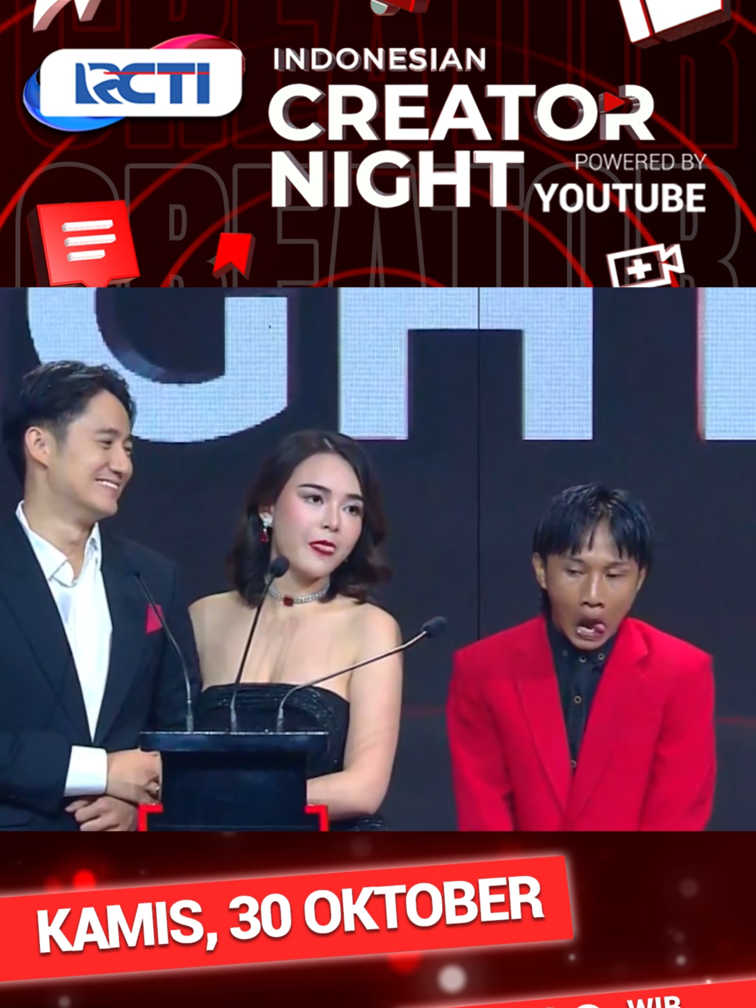 Fajar berani-beraninya godain Manda depan suaminya. Bermasalah dengan siaran @officialrcti di tempat kamu? Silakan cek link berikut ya ⬇️⬇️⬇️ 👉 https://bit.ly/LayananSolusiDigital #IndonesianCreatorNight #indonesiancreatornightdircti