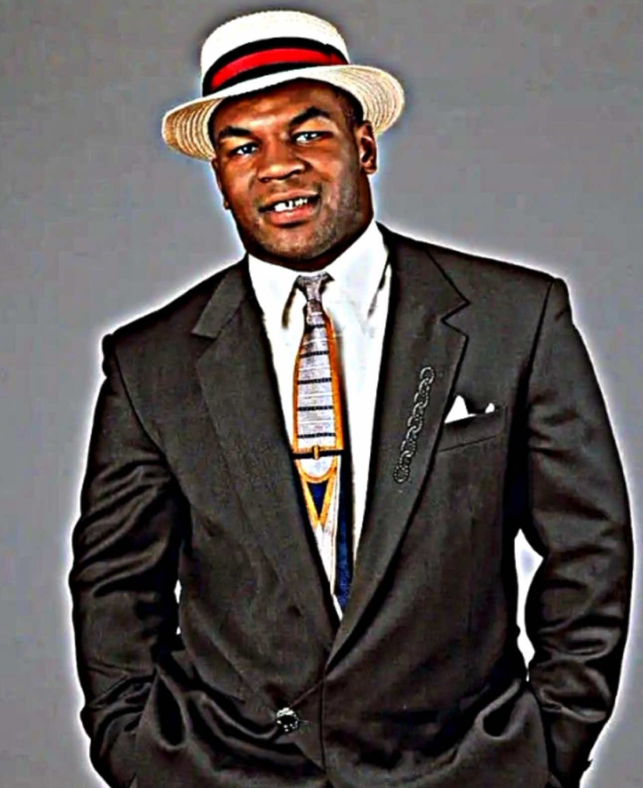 Mike Tyson mogs him 😹 #miketyson #boxing🥊 #real #viral #fyp 