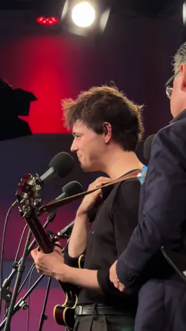 jack wolfe and kurt elling performing Epic from Hadestown at WNYC today 🥀 @Hadestown #hadestown #jackwolfe #broadway