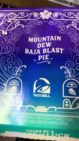 Baja blast pie 🤨 #bajablastpie #tacobell #bajablast #moutaindewbajablast 