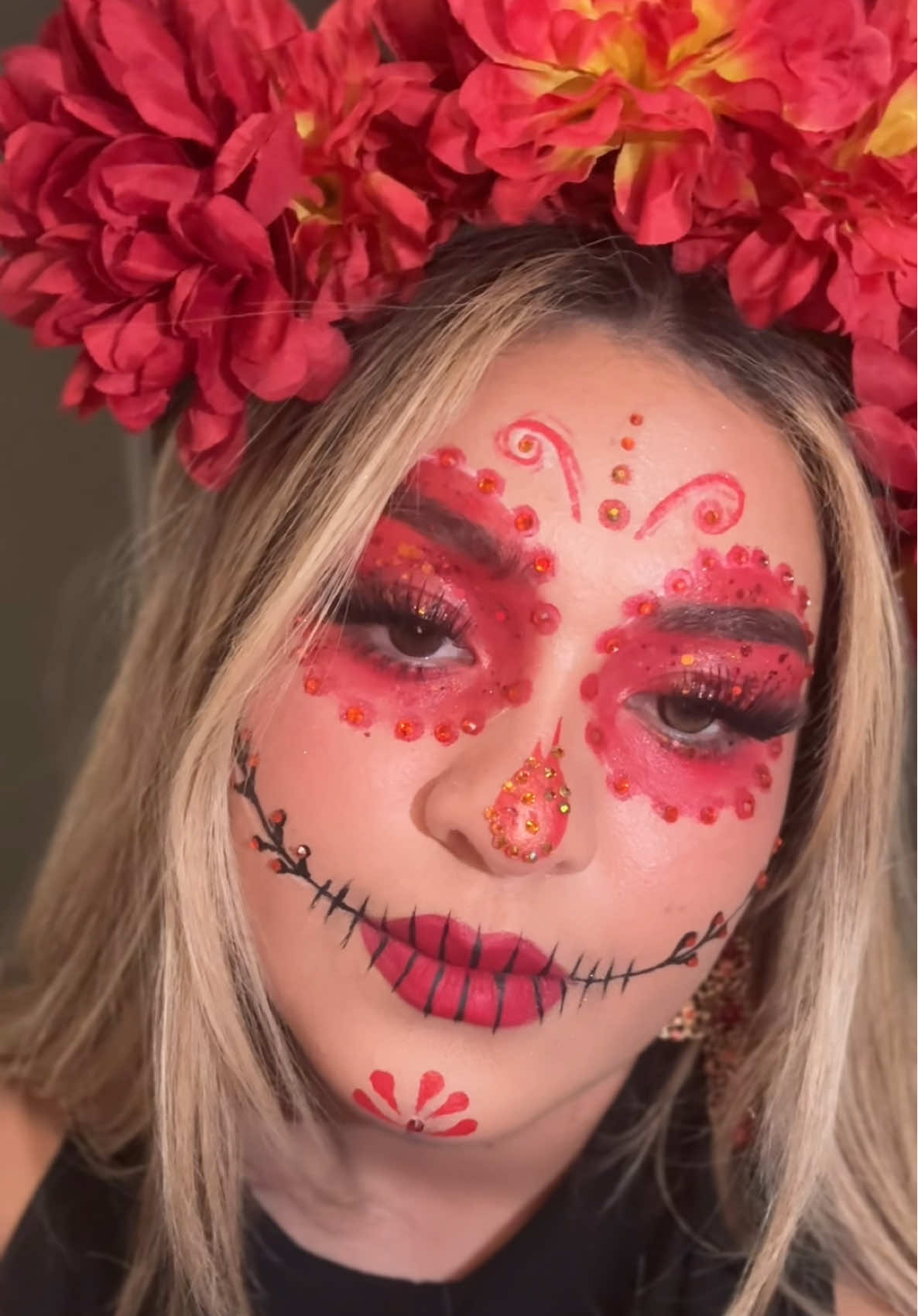 Catrina Makeup Tutorial ❤️💀✨ @UCANBE Official #catrina #catrinamakeup #catrinamexicana #sugarskull #catrinamakeuptutorial 