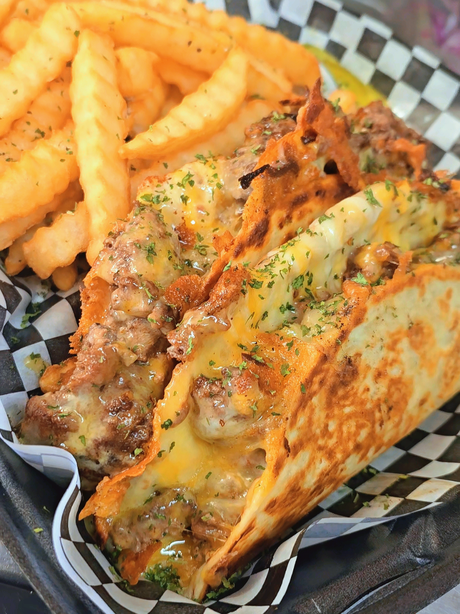 Smash or Pass: Quesadilla Edition   We took your fave retro smash burger and gave it a Moore to Love makeover—quesadilla style.  🤤 Double patties. Grilled onions. Moore sauce. Pickles.   You choosing a side or just diving in face first?🤔 🗳️ Drop a 🔥 for SMASH or 😴 for PASS (but like… who’s really passing?) NOT ME 🤪 #mooretolove #viral #trending #Foodie #foodtruck 