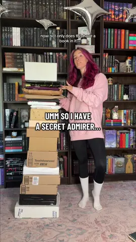 Someone help me find my bookish secret admirer.  But also the book mail stack is wild today.  #bookmail #bookunboxing #unboxing #bookbox #bookish 