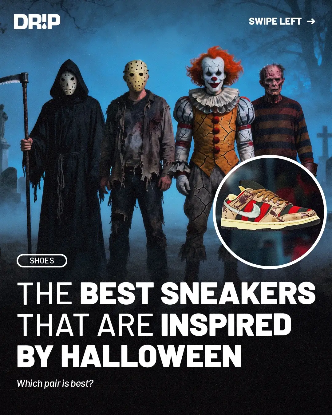 Comment y'alls favorite Halloween inspired shoe ‼️👻 #sneakerhead #sneakertok #hypebeast #halloween #sneakernews #streetwear 