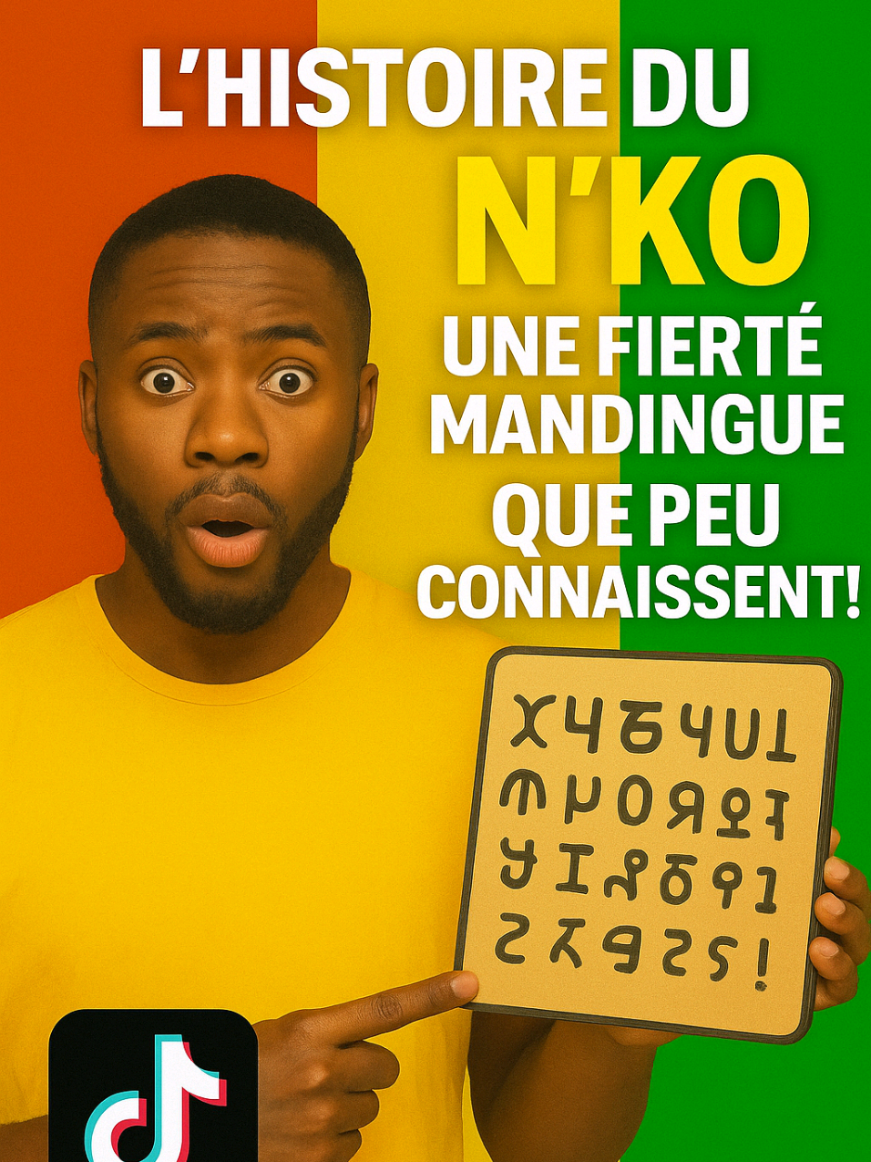 En 1944, un journaliste ose dire que « l’Africain n’a pas d’écriture ». Cinq ans plus tard, un homme né dans une forge relève l’impossible défi : créer une écriture pour tout un peuple. Son nom : Solomana Kanté. Son œuvre : le N’ko. Une invention née d’une insulte, devenue symbole de résistance, d’unité et de renaissance culturelle pour des millions de Malinkés, Bambaras et Dioulas. Découvre comment cette écriture africaine a : 🔥 défié le mépris colonial 📖 unifié les peuples mandingues 💻 conquis le numérique et entre dans les Constitutions africaines Une histoire de fierté, de savoir et de dignité retrouvée. #histoire #guineenne224🇬🇳 #malitiktok🇲🇱 