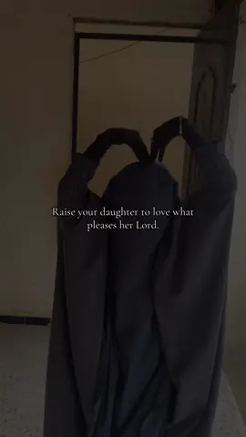Don’t just tell your daughter to wear the jilbab- teach her to love it. Let her see modesty as beauty, not restriction. What she learns now will shape the woman she becomes, and you are her role model. Teach your daughter that her beauty is in her obedience, not in how much she shows the world. The jilbab is her strength, her serenity, her pride.                                    #fyp #foryou #islam #modesty #jilbab 