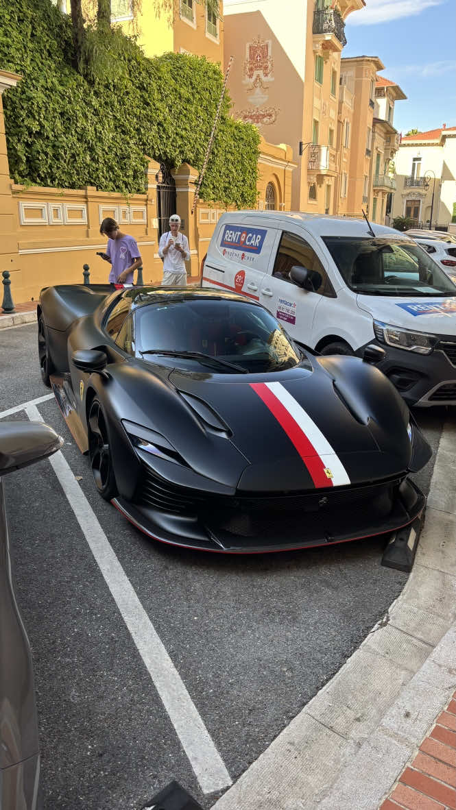 Leclerc and his SP3 in Monaco #monaco #nightlife #Summer #carspotting #ferrari 