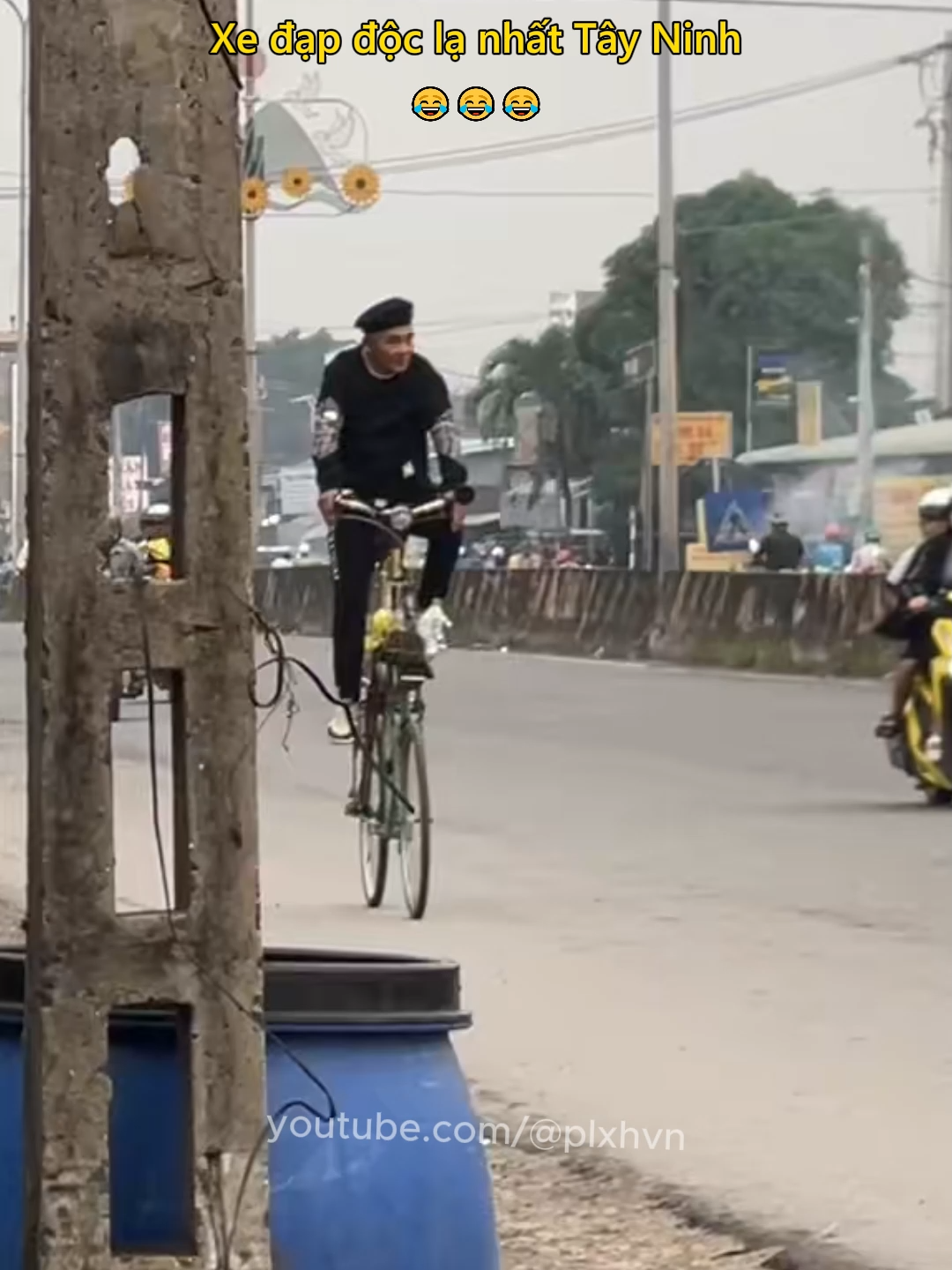 Xe đạp độc lạ nhất Tây Ninh 😂 #giaothong #antoangiaothong #chuyenla #docla #doclavietnam #tayninh #plxhvn #phapluatxahoi