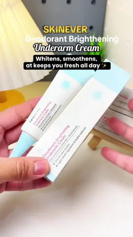 Dark underarms? 😩 Don’t worry, may solusyon na d’yan! 💛 Try mo SKINEVER Deodorant Brightening Underarm Cream — pampaputi, pampalambot, at may long-lasting odor protection pa! ✨ Helps even out skin tone at keeps you fresh all day without the sticky feel 😍 Perfect for daily use — smooth, confident, at amoy bango ka buong araw! 💕 Add to cart mo na habang PAYDAY SALE pa! 🛒💥 Skinever Deodorant Brightening Underarm Cream, underarm whitening cream, deodorant for women, brightening deodorant, smooth underarms, odor protection cream, daily underarm care #Skinever #DeodorantCream #BrightUnderarms #PaydaySale #fyp