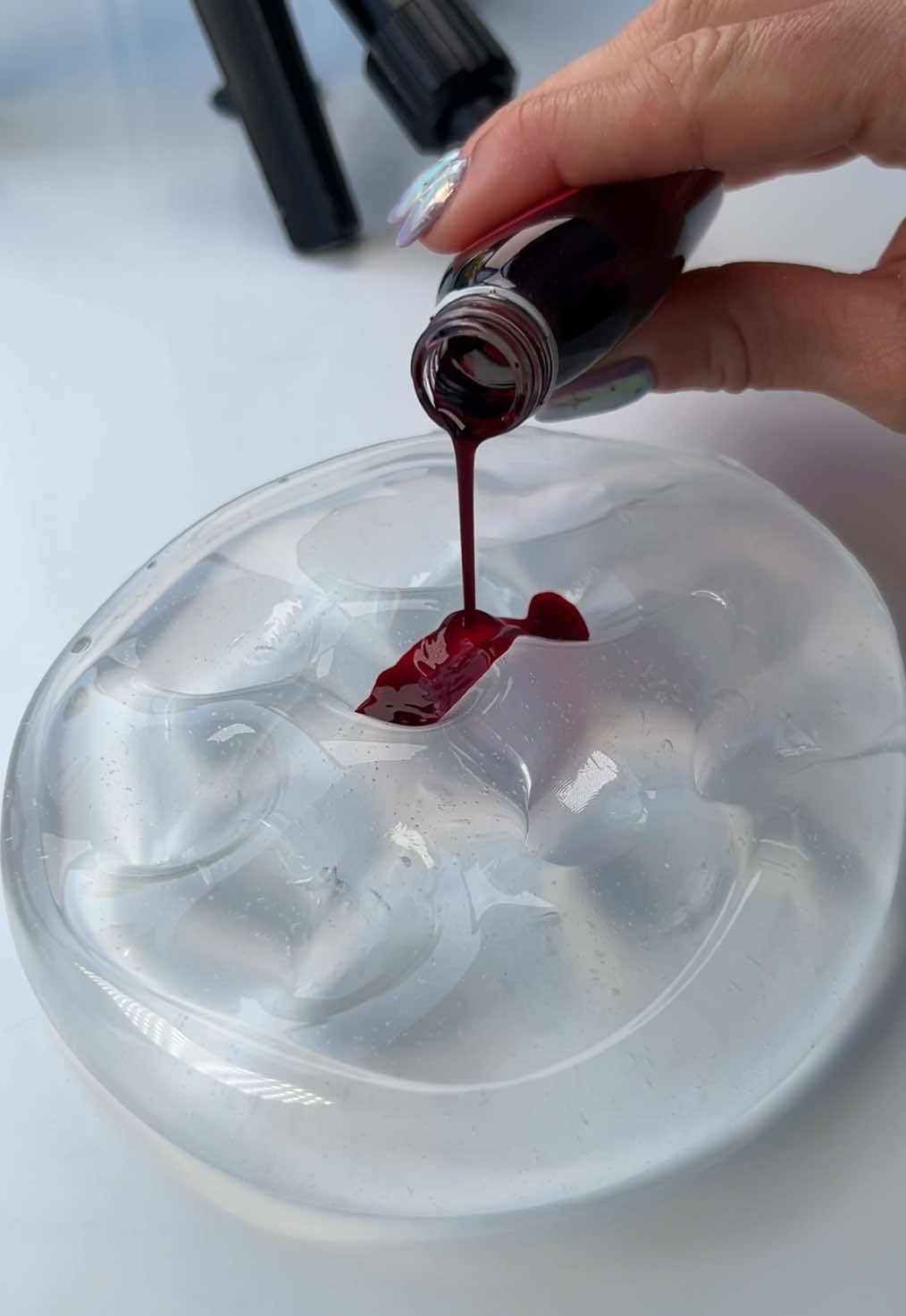 Can you guess the name of this slime? 😏 This is one of our Halloween inspired slimes available on our website, mushslime.com 🍎🍏 Add four items to your cart, and use the discount code “BOGO” to get your cheapest item FREE 🤗 This discount will end at 23:59 CAT on 31 October 🎃 #fyp #southafrica #slime #halloween #slimeasmr 