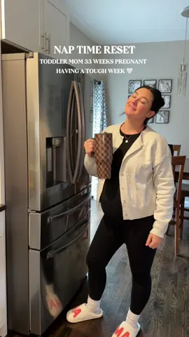 Anyone else feeling drained this week? 🥲 #naptimereset #momlife #pregnancyjourney #thirdtrimesterbelike #toddlerlife 