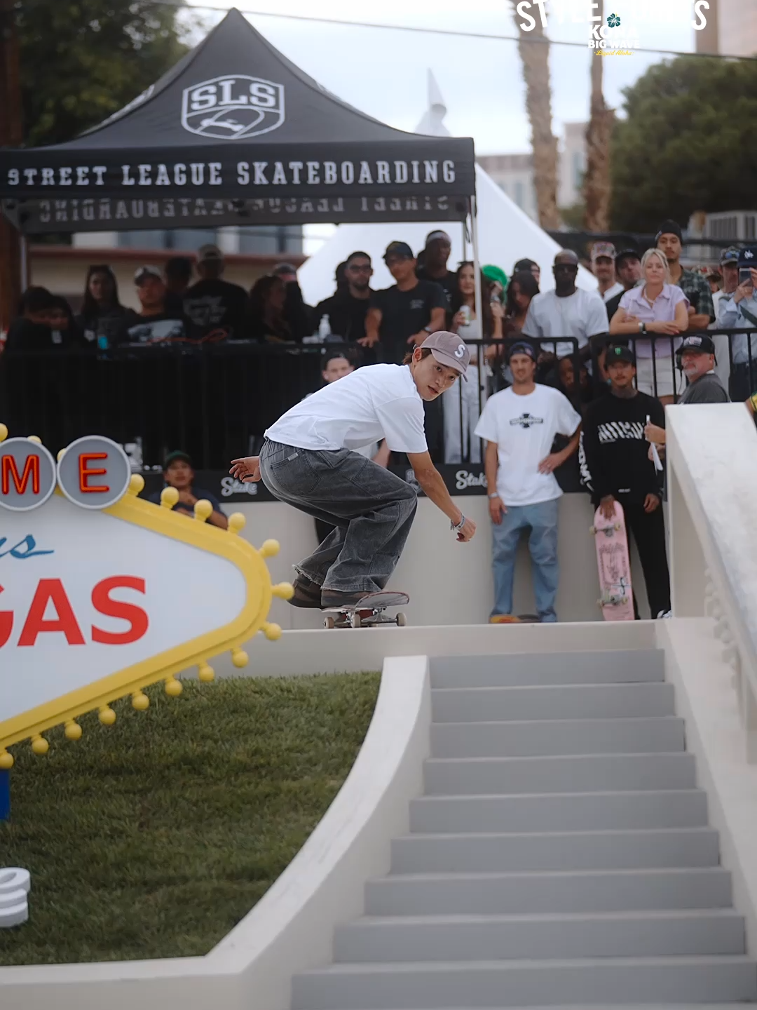 As stylish as it gets, this 9.5 from @sora_shirai is even better in slo mo 🌀  Style Points B2YB @konabigwave  Rewatch #SLSVegas NOW on YouTube