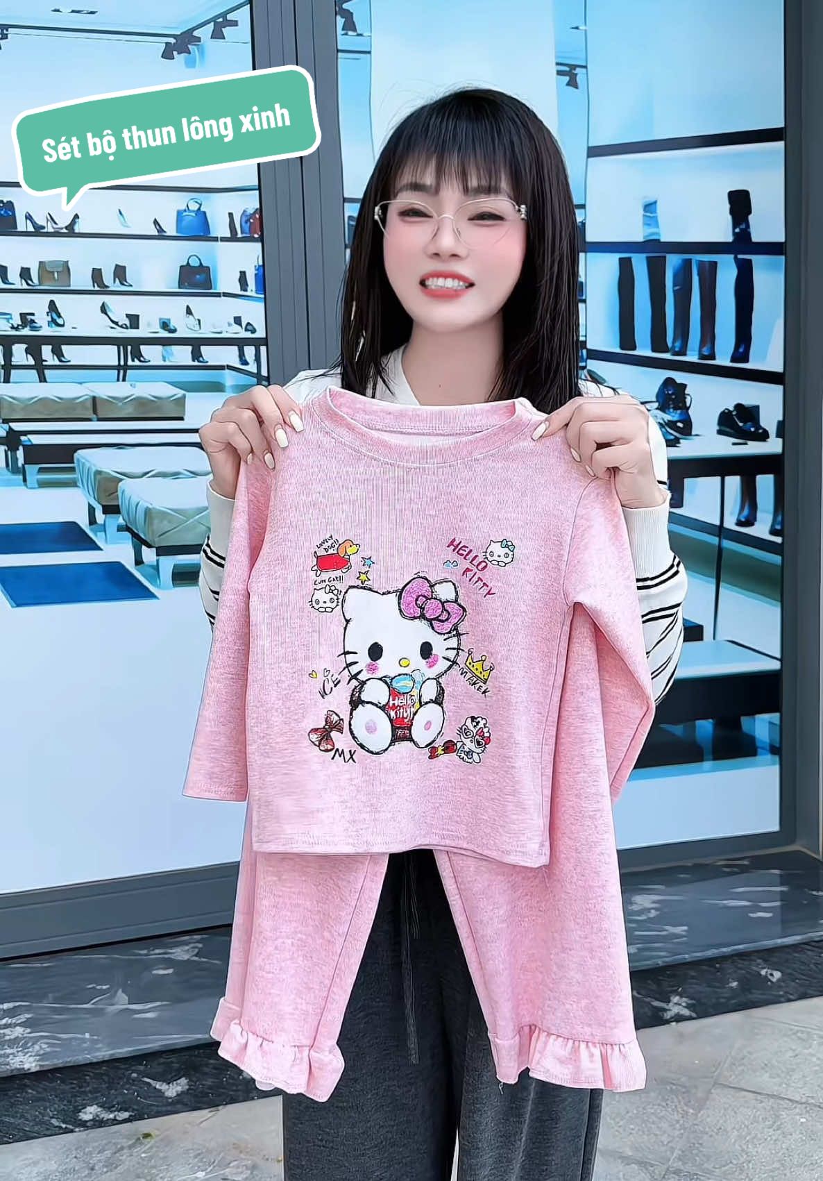 Sét Bộ Quần Áo Len Tăm Thỏ #thoitrangtreem #docuabe #TikTok #thoitrang #meemcua1 