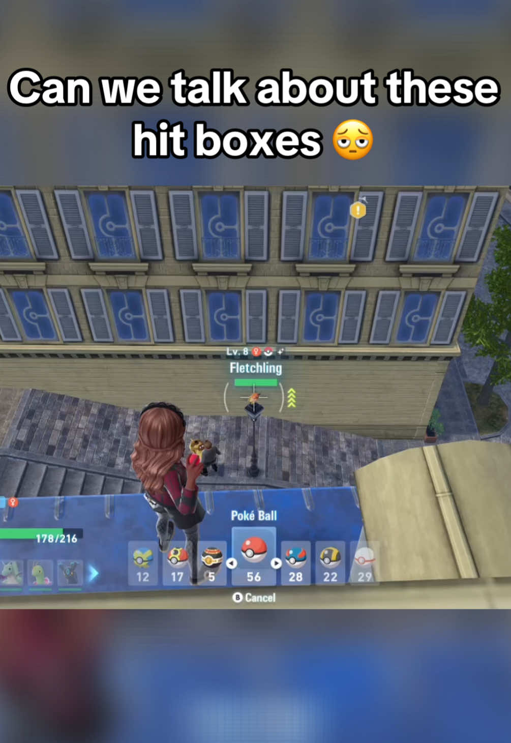 It’s literally bouncing off of it and the reason I didn’t jump down is because they will fly away 🫩 #pokemonlegendsza #legendsza #pokemon #pokemontiktok #legendszaclips  