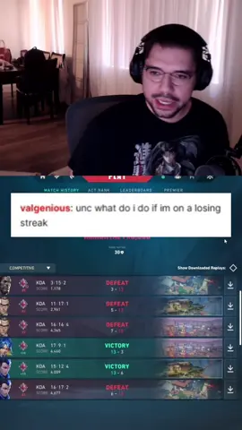 what to do if you are on a valorant losing streak #Valorant #valorantgaming #valorantfunny #yoru #fyp 