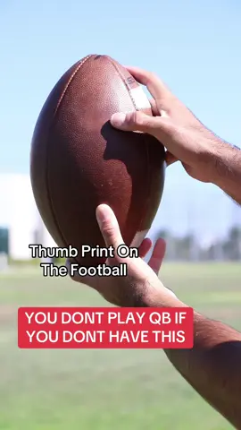 YOU DONT PLAY QB IF YOU DONT HAVE THIS #football #foryou #fyp 