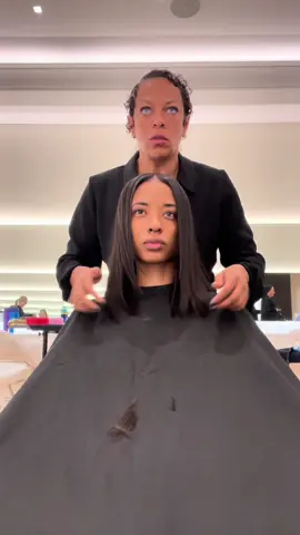 Naté at Warren Tricomi WILL be seeing me again #haircut #nychairstylist #blackhair #silkpress 