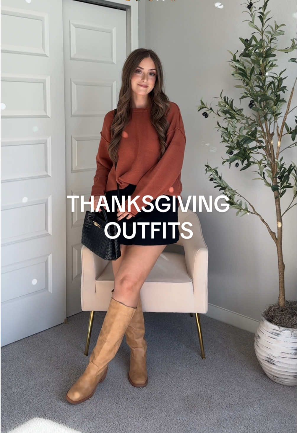 Thanksgiving outfit ideas if you like to dress up, keep it casual or cozy 🍂🤍 Which outfit is your favorite?! 🫶🏼 #outfitideas #thanksgivingoutfit #fallootd #fallfashion #fashiontiktok 
