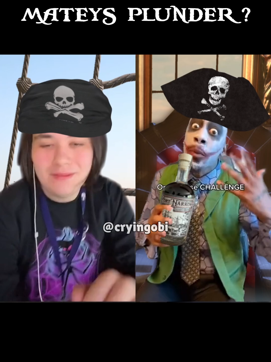 Captain Dax sings a joker shanty (clock strikes 12 pirate meme) #fyp #cryingobi #edit #edits #memestiktok #brainrot #unemployment #pirate #pirates #dax #song #freestylerap