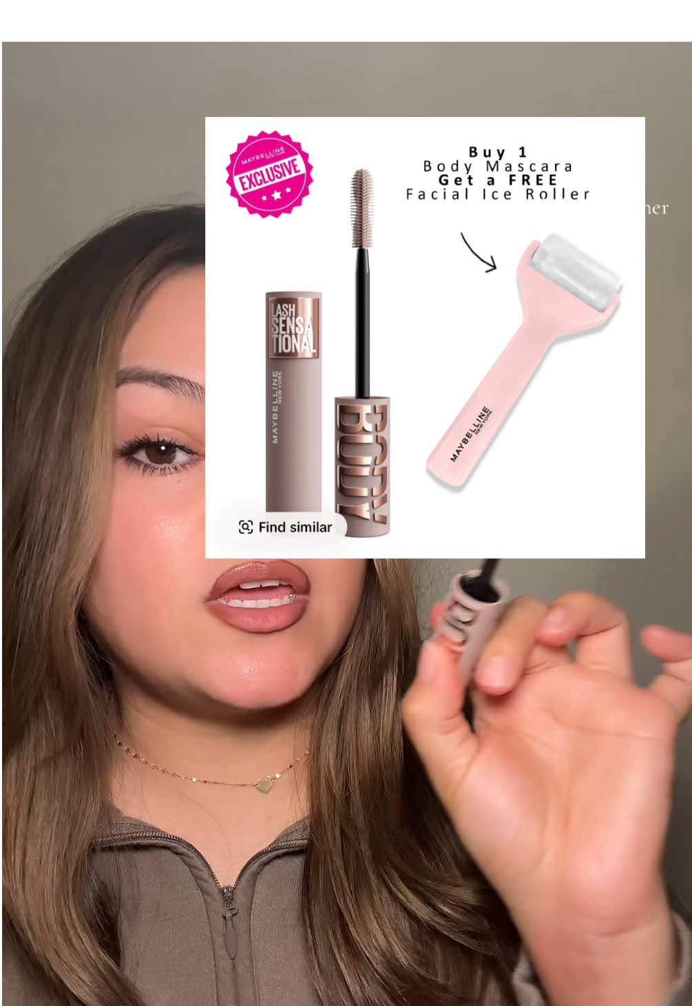 Free ice roller + free shipping today with your purchase of Maybelline’s new Lash Sensational Body Mascara 🙌🏼(while supplies last)  #maybellinepartner #maybelline #affordablemakeup #makeup #mascara @Maybelline NY 